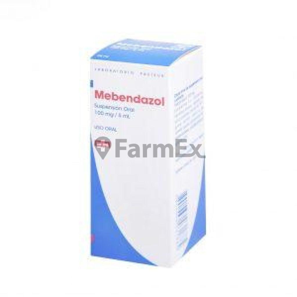 Mebendazol Suspensión Oral 100 mg / 5 ml x 35 ml Pasteur